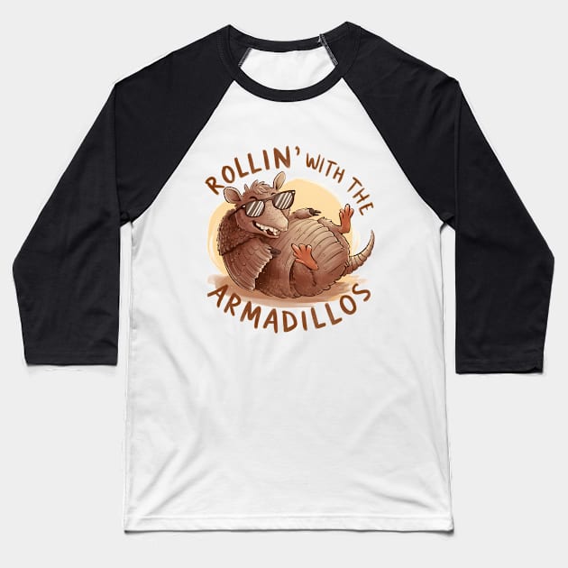 Rollin' with the armadillos Baseball T-Shirt by RazorDesign234